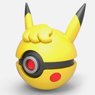 Pokeball Pikachu lockig Cosplayartikelrock 3d print model - Mito3D