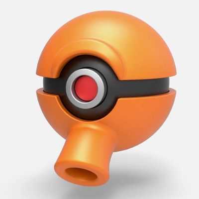 pokeball qbert - 3d print model cosplayitemsrock 3D print model - Mito3D