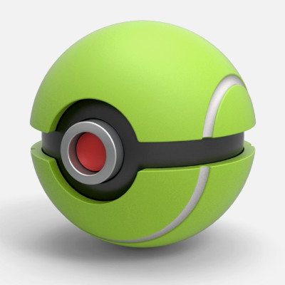 pokeball tennis ball style cosplayitemsrock 3D print model - Mito3D