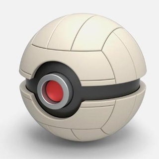 Pokeball Volleyball Stil Cosplayartikelrock 3d print model - Mito3D