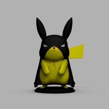 pokemon bat pikachu batman print ready 3d model 3d print model - Mito3D