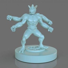 Pokémon machamp figurine impression prêt 3d modèle 3d print model - Mito3D