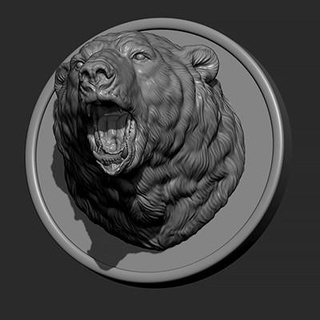 polar bear growls guninnik81 3d print model - Mito3D