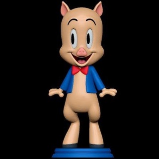 porky pig - looney tunes sillytoys 3d print model - Mito3D