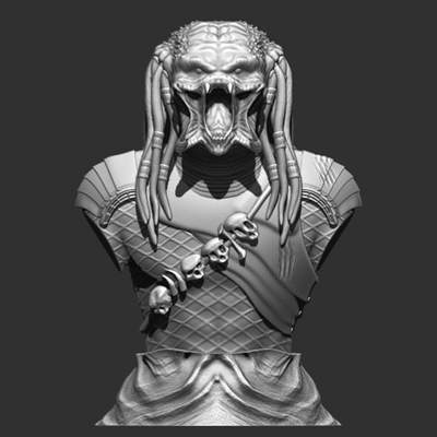 predator bust print ready 3d model assembled 4 piecesoptimized printingstl format available after purchasedimensions 11 cm x 10 9 cm43 inch 39 35 3D print model - Mito3D