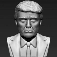 president donald trump bust print ready 3d model here printing current size 5 cm height but you free scale it zip file contains obj stl created zbrush 3d print model - Mito3D