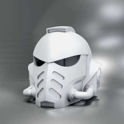 primaris astartes space marine helmet - 3d print model by powellcolla 3d print model - Mito3D