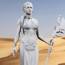 Prinzessin Leia drucken bereit 3d Modell zusätzlichem Henna 3d print model - Mito3D