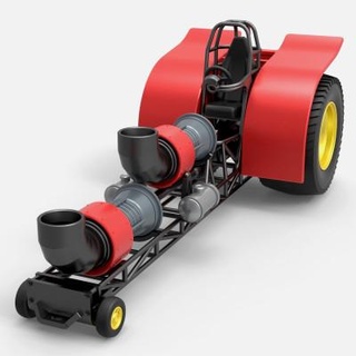 çekme traktör 2 jet motorlar 1 25 Cosplayitemsrock 3d print model - Mito3D