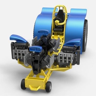 çekme traktör 4 v8 1 25 Cosplayitemsrock 3d print model - Mito3D
