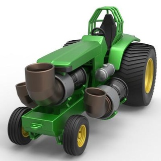 ziehen Traktor John deere 3 Jet Motoren 1 25 Cosplayartikelrock 3d print model - Mito3D