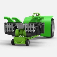 ziehen Traktor quer v8 Motoren 125 drucken bereit 3d Modell Cosplayartikelrock 3d print model - Mito3D