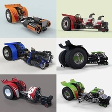 tracción tractores impresión Listo 3d modelo cosplayitemsrock 3d print model - Mito3D
