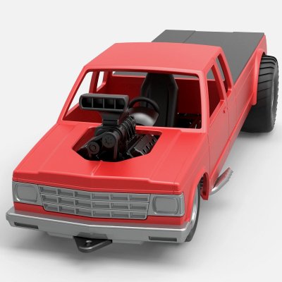 pulling truck 2wd 1 25 cosplayitemsrock 3D print model - Mito3D