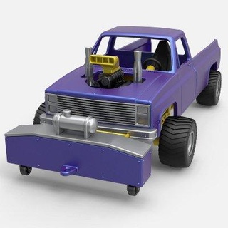 pulling truck 4wd 1 25 cosplayitemsrock 3d print model - Mito3D
