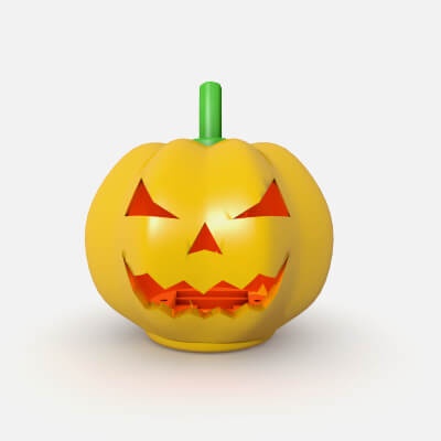 pumpkin halloween lamp - 3d print model by lexteh 3d print model - Mito3D