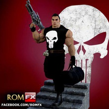 punisher diorama print ready 3d model frank castle fictional character anti-hero appears comic books published marvel comicsthe italian-american vigilante uses murder espionage kidnapping extortion coercion violent threats torture his war crime driven deaths wife children during american mafia shooting central park new york moves into one-man against all criminals using manner weaponry note 1 family's killers were first victims veteran us marine corps master martial arts infiltration tactics guerrillas wide variety weapons 3d print model - Mito3D