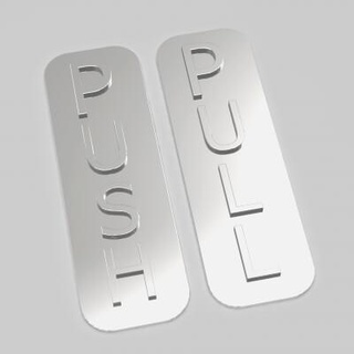 push pull door sign - 3d print model sanchiesp 3d print model - Mito3D