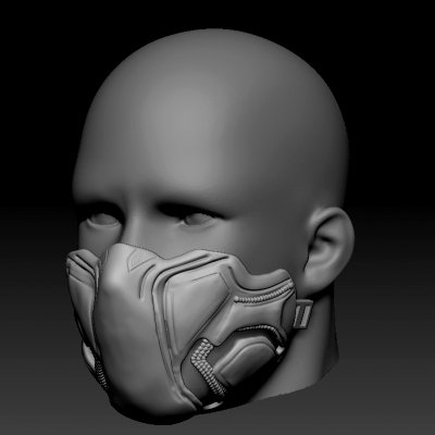 quarantine cosplay mask black panther print ready 3d model 3D print model - Mito3D