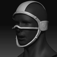 quarantaine masque verre v2 libre impression prêt 3d modèle 3d print model - Mito3D