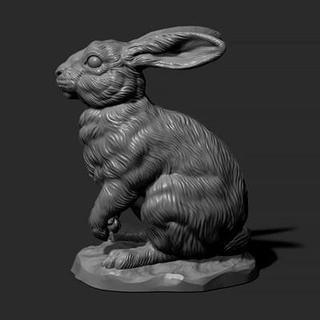 rabbit sitting guninnik81 3d print model - Mito3D