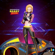 racer android 18 - print ready 3d model sinh nguyen 3d print model - Mito3D