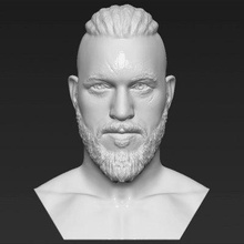ragnar lothbrook vikings bust print ready 3d model here tv series printing current size 5 cm height but you free scale it zip file contains obj stl created zbrushif have any questions please don't hesitate contact me respond asap encourage check my other celebrity models 3d print model - Mito3D