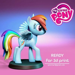 rainbow dash little pony fanart - 3d print model minhdinh 3d print model - Mito3D