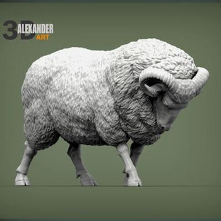 ram attacks 3d print model alexander3dart 3d print model - Mito3D