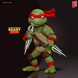 Raffaello adolescente mutante ninja tartarughe 3d Stampa modello Nato nguyen 3d print model - Mito3D
