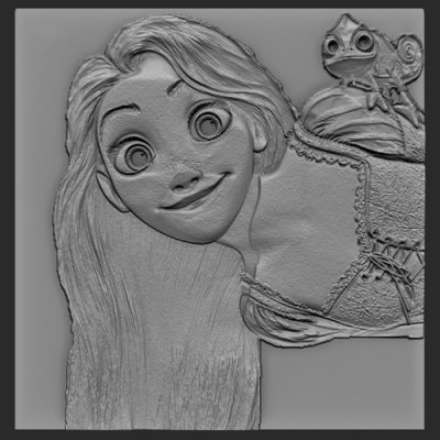 rapunzel alivio impresión Listo 3d modelo elitemodelry 3D print model - Mito3D