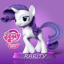 rarity - pony fanart print ready 3d model 3d print model - Mito3D