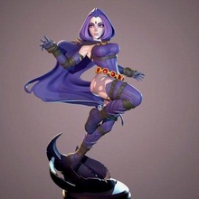Raven personagem impressão pronto 3d modelo doer amanhecer 3d print model - Mito3D