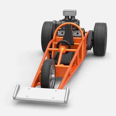 Rückseite Motor Dragster 1 25 3d drucken Modell Cosplayartikelrock 3D print model - Mito3D