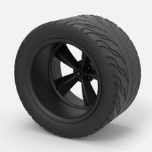 rear sport wheel print ready 3d model 3d print model - Mito3D