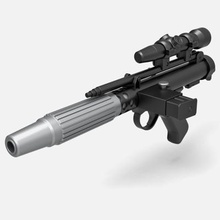 rebelde flota soldado desintegrador pistola dh 17 estrella guerras impresión Listo 3d modelo 3d print model - Mito3D
