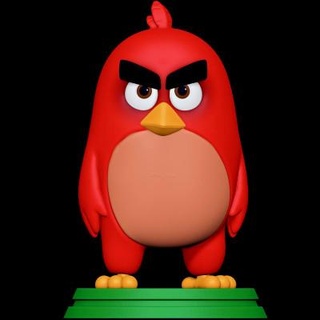 kırmızı kızgın kuşlar film aptal oyuncaklar 3d print model - Mito3D