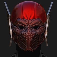 red death batman mask - print ready 3d model blackstar90 3d print model - Mito3D