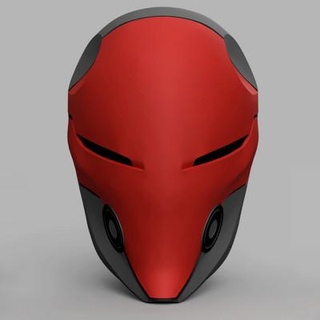 rosso cappuccio cyborg ninja 3d Stampa modello 3dmodeldesigner 3d print model - Mito3D