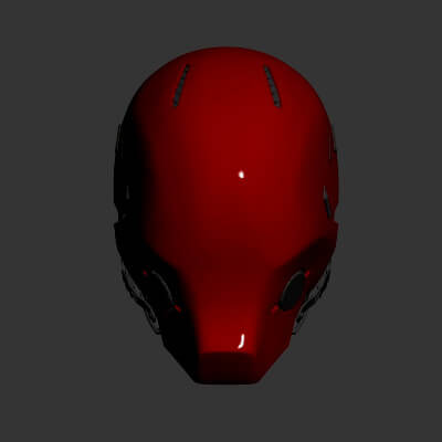 red hood helmet - 3d print model 3dmodeldesigner 3D print model - Mito3D