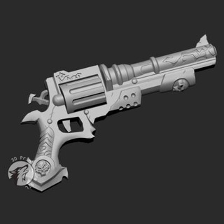 redemption gun darksiders - 3d print model 3dprintstorestl 3d print model - Mito3D