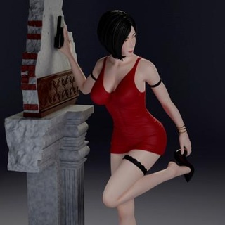 resident evil 2 remake - ada wong qaz 3d print model - Mito3D