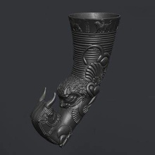 rhyton caça pronto para impressão 3d do modelo velho arte persa 3d print model - Mito3D
