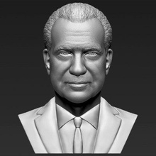 richard nixon bust print ready 3d model here printing current size 5 cm height but you free scale it zip file contains obj stl created zbrushif have any questions please don't hesitate contact me respond asap encourage check my other celebrity models 3d print model - Mito3D