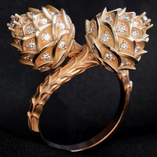 anillo abeto conos tahmaz 3d print model - Mito3D