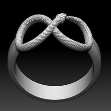 ring snake - print ready 3d model explorer 3d print model - Mito3D