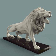 rugissement Lion impression prêt 3d modèle 3d print model - Mito3D