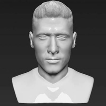 robert lewandowski bust print ready 3d model here printing current size 5 cm height but you free scale it zip file contains obj stl created zbrushif have any questions please don't hesitate contact me respond asap encourage check my other celebrity models 3d print model - Mito3D