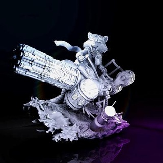 fusée raton laveur merveille 3d impression modèle chériloyet 3d print model - Mito3D