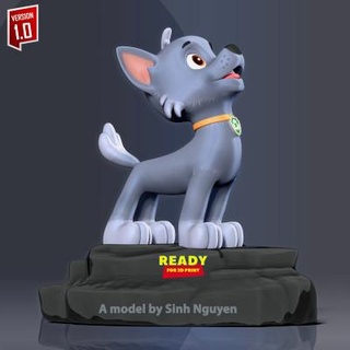 rocky - howling dog hill 3d print model sinh nguyen 3d print model - Mito3D